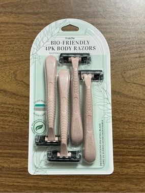 Fraiche Bio-Friendly 4pk Body Razors — Pink